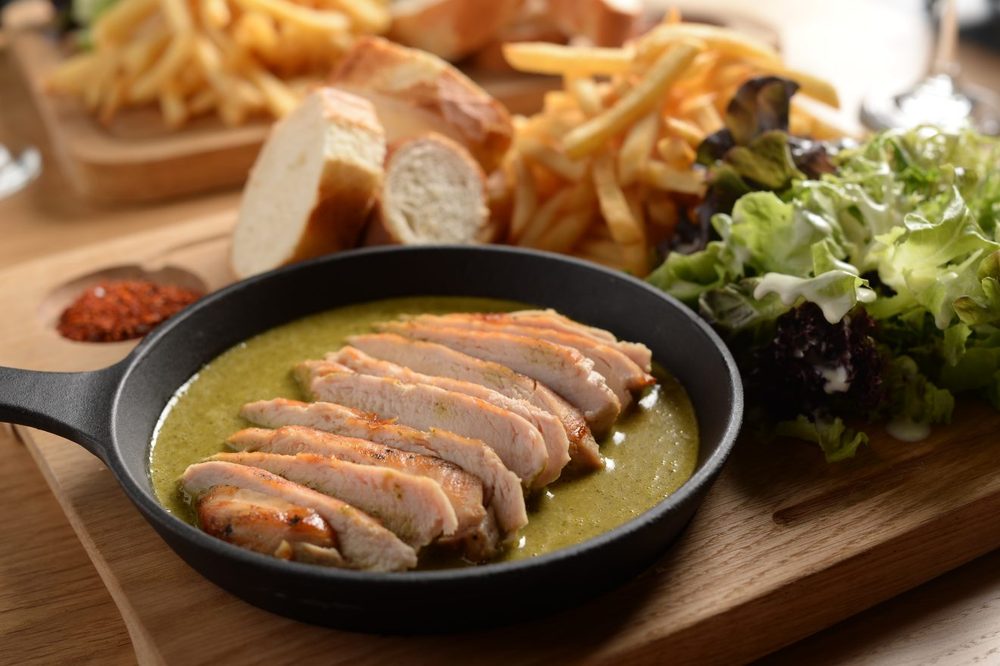 Chicken breast in the secret 33-herb sauce