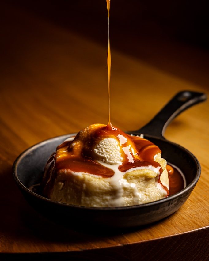 Pain perdu, finished with warm caramel